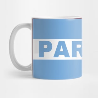 Parana City in Argentine Flag Colors Mug